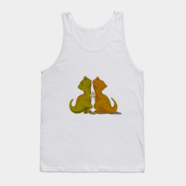 T-Rex High Five Tank Top by pbDazzler23